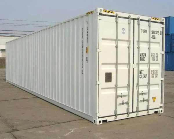9 (1) 40-Fuß-Seecontainer, weiß – Neu