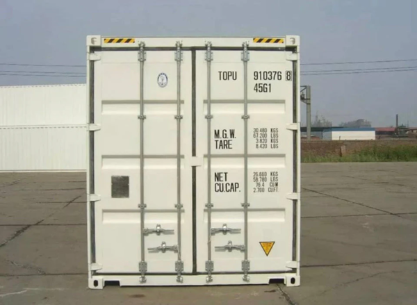 999 40-Fuß-Seecontainer, weiß – Neu