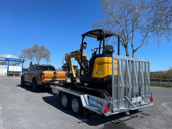 0000444 BRENDERUP Maschinenträger 3,60 m x 1,79 m 3500 kg