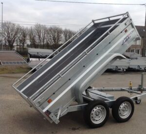 Lider Schwerlast-Kippanhänger, 1500 kg PTAC, neue Doppelachsen mit Bremsen