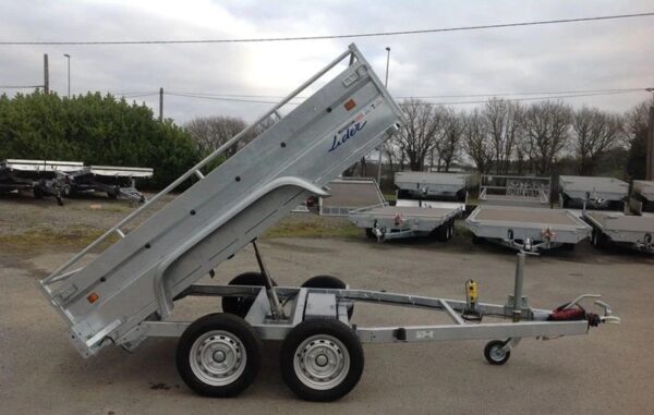 Lider Schwerlast-Kippanhänger, 1500 kg PTAC, neue Doppelachsen mit Bremsen