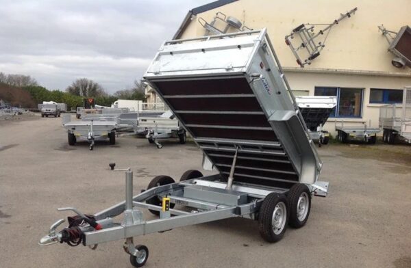 Lider Schwerlast-Kippanhänger, 1500 kg PTAC, neue Doppelachsen mit Bremsen