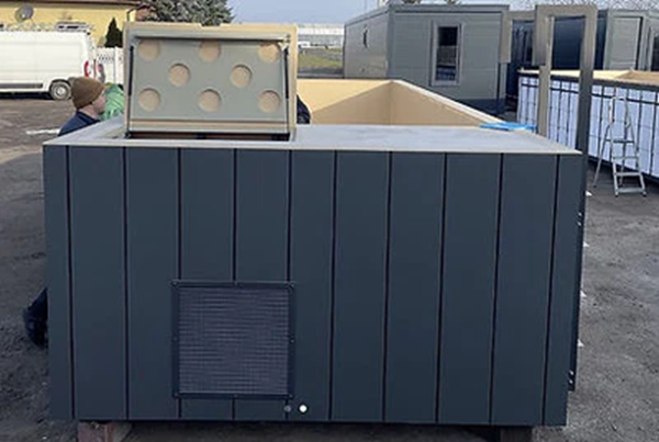 Strukturbehälter aus Polypropylen – ideal für Schwimmbecken, 6,5 x 2,6 m