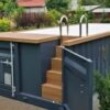 6,2 m x 2,5 m Containerpool mit Wärmepumpe