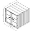 Neuer 6-Fuß-Container