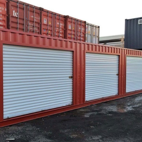 40-Fuß-Container mit 3 Rolltoren